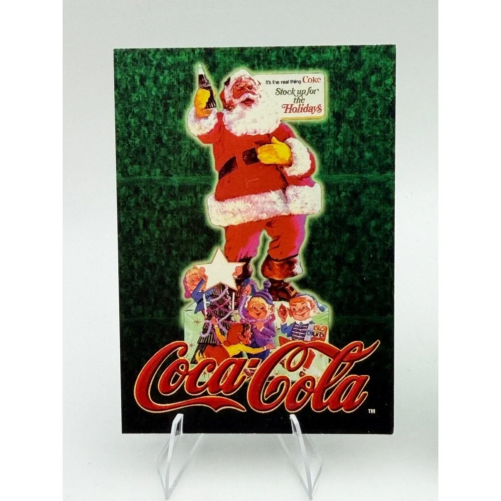 1995 Coca-Cola Christmas Trading Cards Santa Claus Set #4 #5 Haddon Sundblom